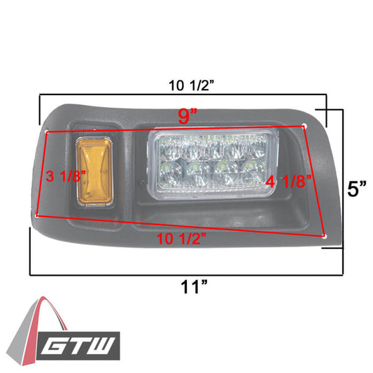 GTW Adjustable LED Light Kit Club Car DS 1993-Up