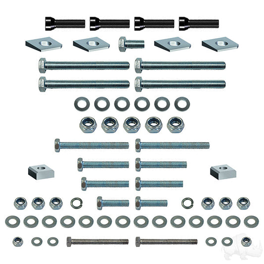 RHOX BMF 6" Golf Cart A-Arm Lift Kit, Yamaha Drive2 Electric, Non-EFI Gas
