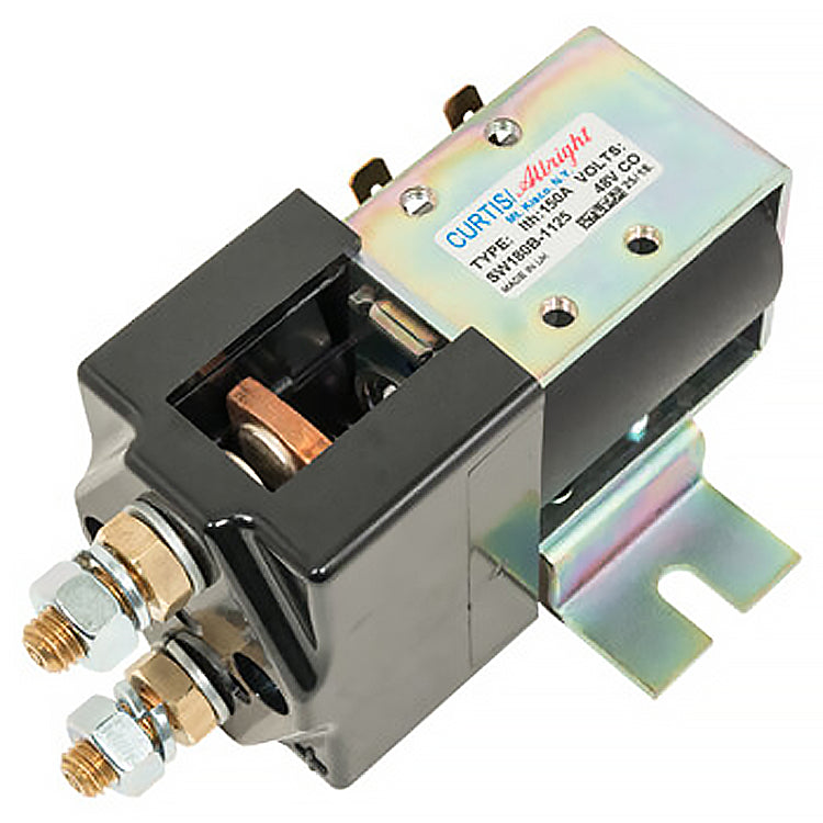 Curtis 48 Volt Heavy Duty High Amp Solenoid w/Bracket