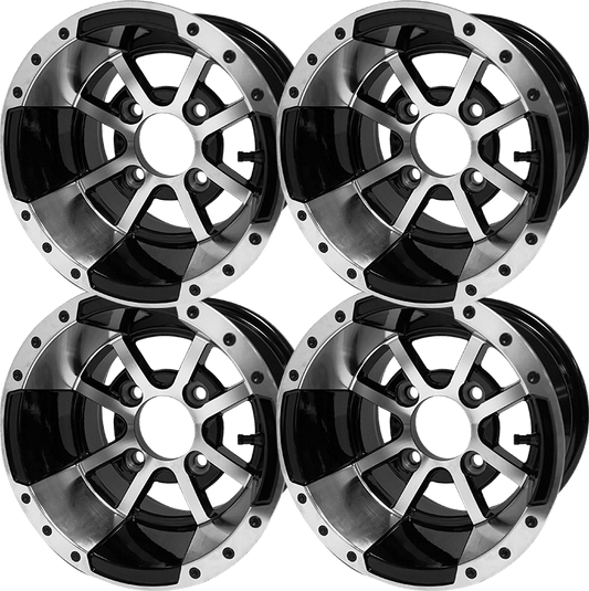 SGC 10′′ Storm Trooper Machined/Black Wheel – Aluminum Alloy (SET OF 4)