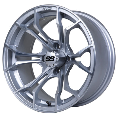 14" Spyder Matte Silver with Machined Accents Wheel