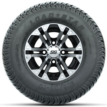 GTW Specter 10 in Wheels with 205/65-10 Kenda Load Star Tires - Set of 4