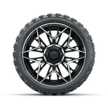 Set of (4) 15 in GTW¬Æ Stellar Machined & Black Wheels with 23x10-R15 Nomad