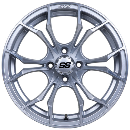 15" Spyder Matte Silver with Machined Accents Wheel