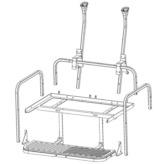 GTW MACH3 Aluminum (Frame Only) Rear Seat Precedent-Tempo-Onward