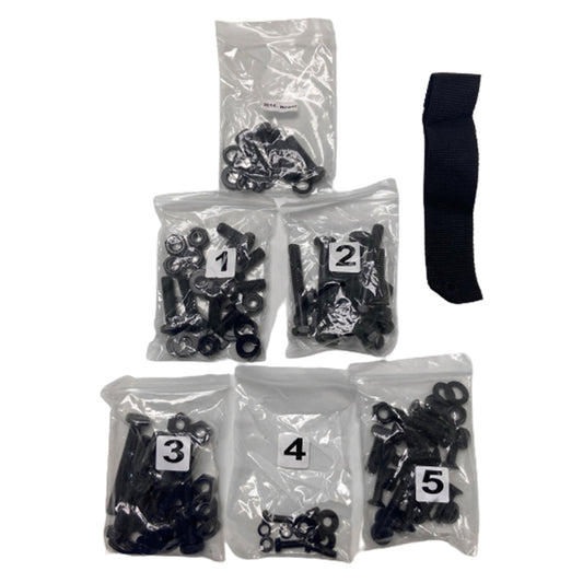 GTW TXT/T48 Rear Seat Kit Black Dacromet Coated Hardware Pack