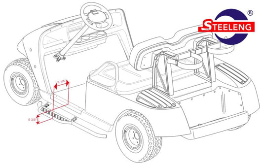 SGC Nerf Bars (Running Boards) for EZGO TXT (set of 2) - NBTX01