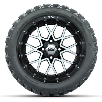 GTW Vortex 14 in Wheels with 23x10-14 Nomad All-Terrain Tires - Set of 4