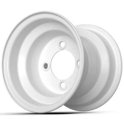 8‚Ä≥ GTW White Steel Wheel (Centered)