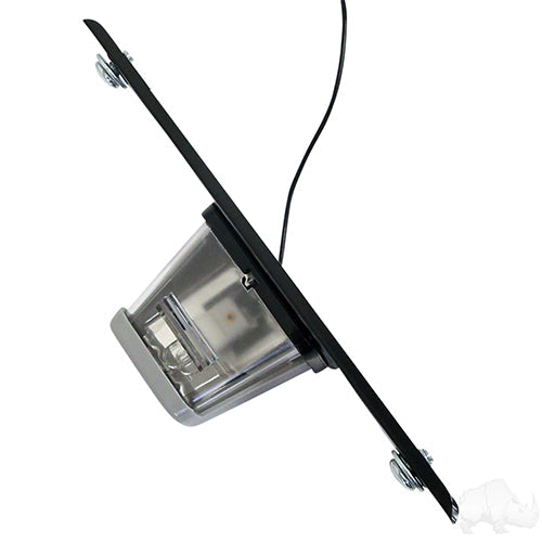 Golf Cart License Plate Bracket w/ Light - Surface Mount