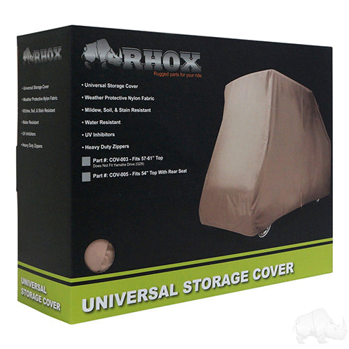 RHOX Golf Cart Storage Cover - Car w/ Rear Seat - Nylon