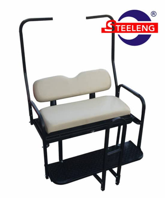 STEELENG Rear Flip Seat - Club Car DS - Old Style (1982-2000.5) / Buff Cushion
