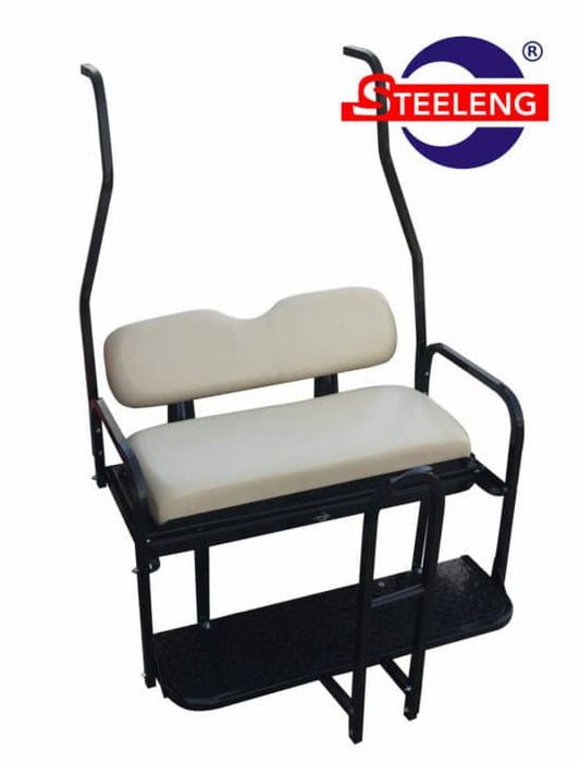 STEELENG Rear Flip Seat - Club Car DS - Style (2000.5-2013) / Black Cushion Set