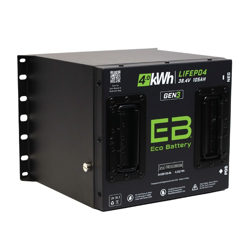 Eco Battery 38V 105Ah Cube LiFePO4 Golf Cart Gen3 Battery