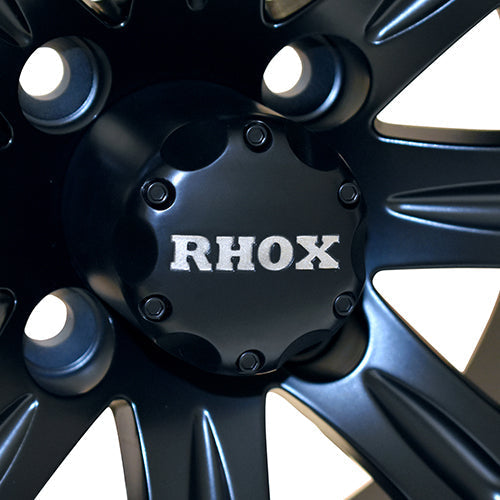 12" Golf Cart Wheel - Matte Black Rim & Center Cap - 12x7 ET-25