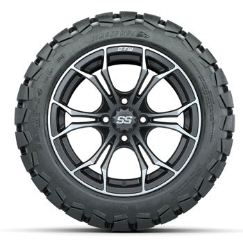 GTW Spyder Wheels 14 in Wheels with 22x10-14 in Timberwolf All Terrain Tires