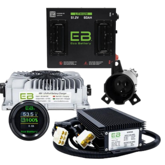 Eco Battery Lithium Bundle Kit 48V 60Ah – [Cart Model]