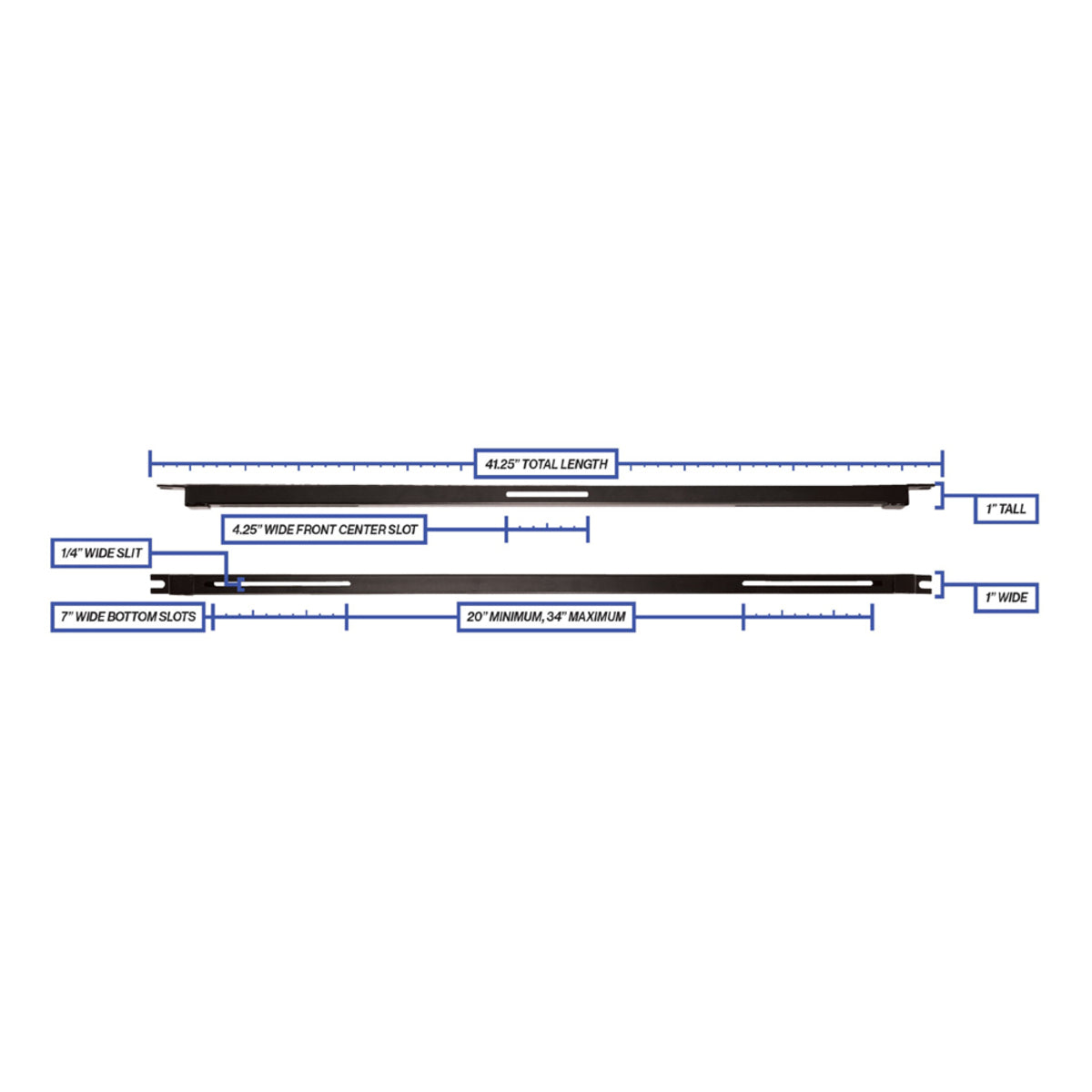 Accessory Mounting Bar for Versa Triple Track Top