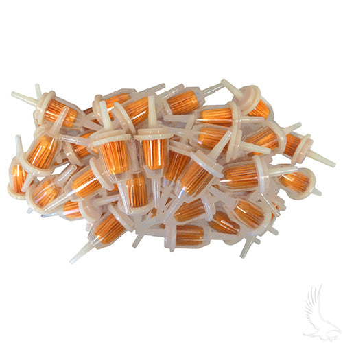 Golf Cart Fuel Filter (Bag of 50) - EZGO TXT/RXV 1994+ - Club Car 1992+