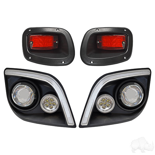 RHOX LED Light Kit w/ RGBW LED Running Lights and Plug and Play Harness - EZGO