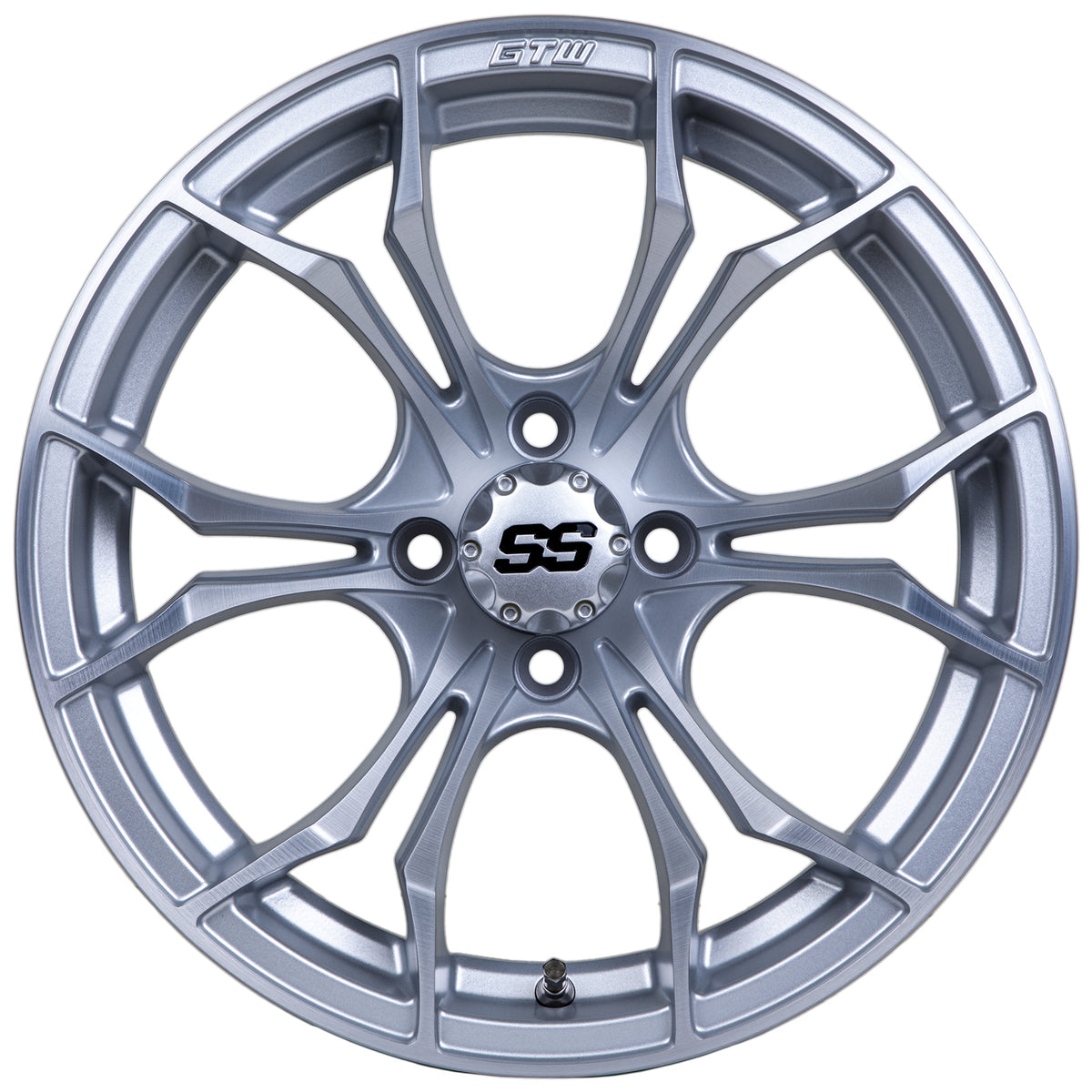 14" Spyder Matte Silver with Machined Accents Wheel