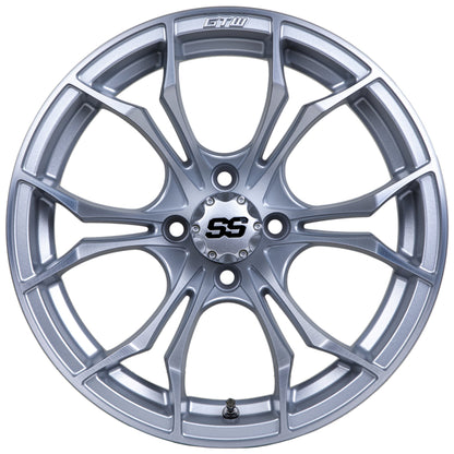 14" Spyder Matte Silver with Machined Accents Wheel
