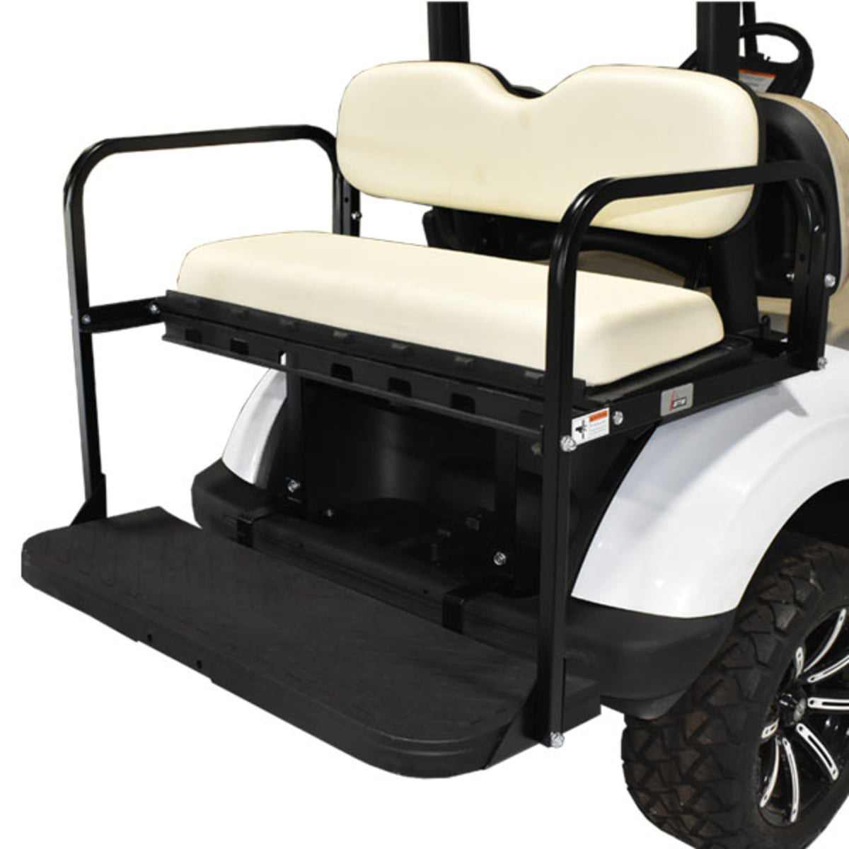GTW MACH3 Rear Flip Seat for Club Car DS - White