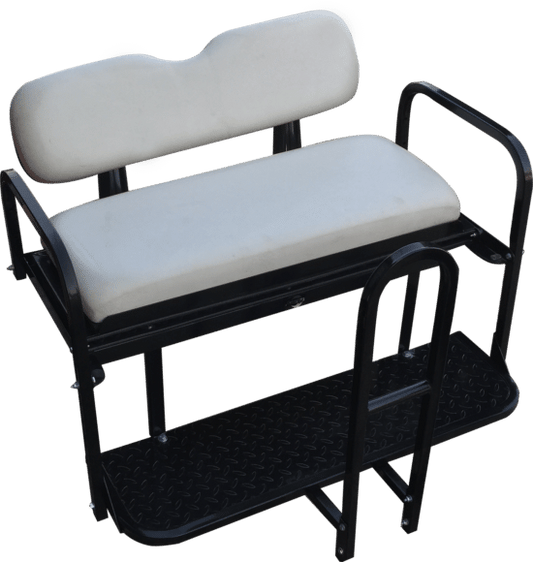 NOMAD Rear Flip Seat – EZGO TXT / White Cushion Set
