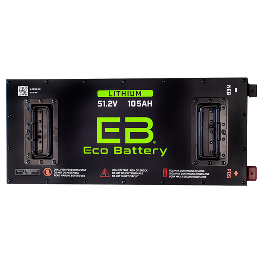 Eco Battery 48V 105Ah LifePo4 Golf Cart Battery "Skinny"