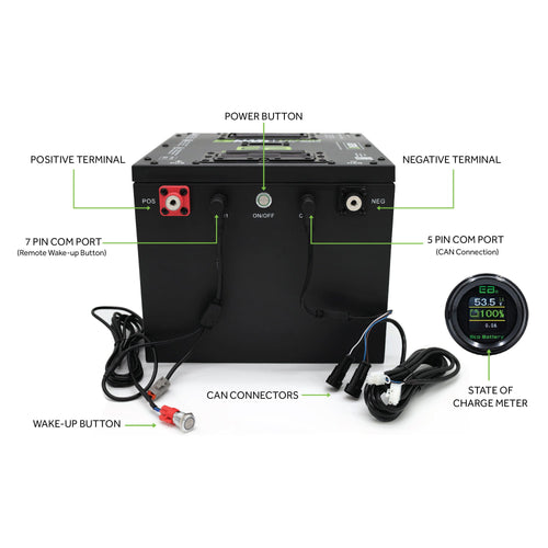 Eco Battery LiFePO4 Battery Bundle 48V 160Ah with Charger
