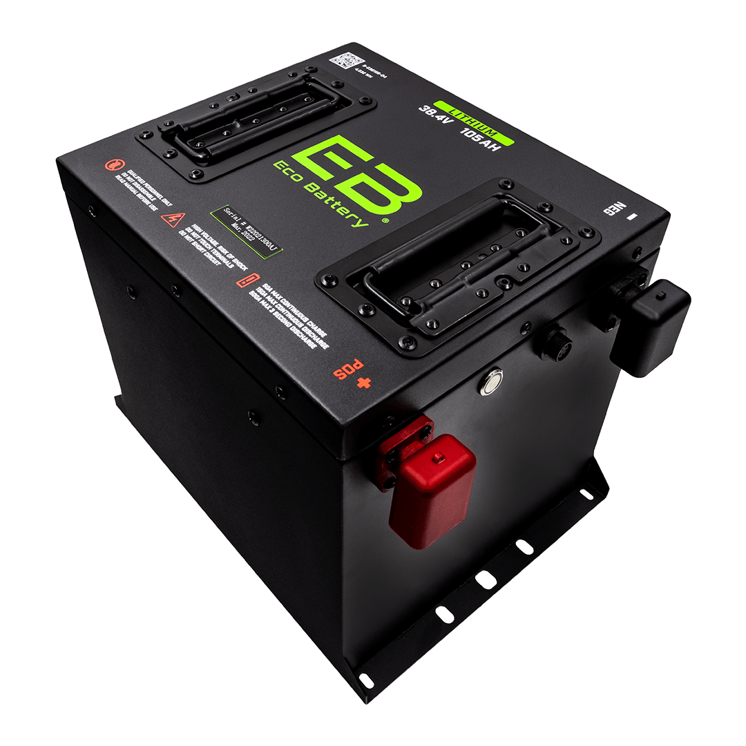 Eco Battery 48V 105Ah LifePo4 Golf Cart Battery "Thru Hole"