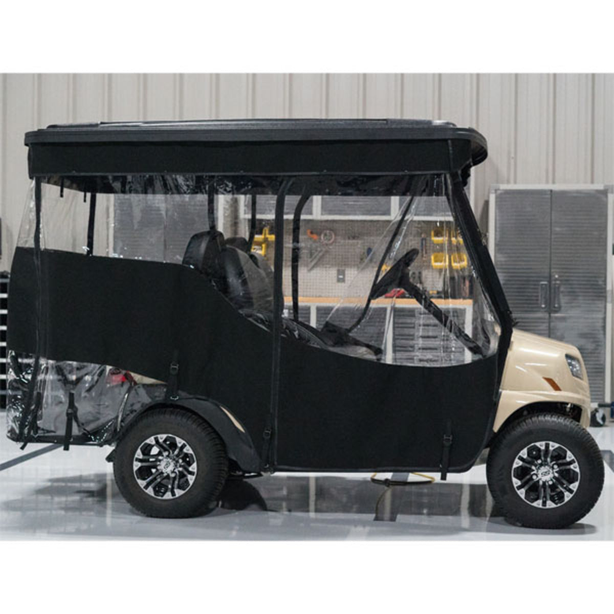 RedDot Chameleon 4 Passenger Track Style Black Enclosure E-Z-GO RXV