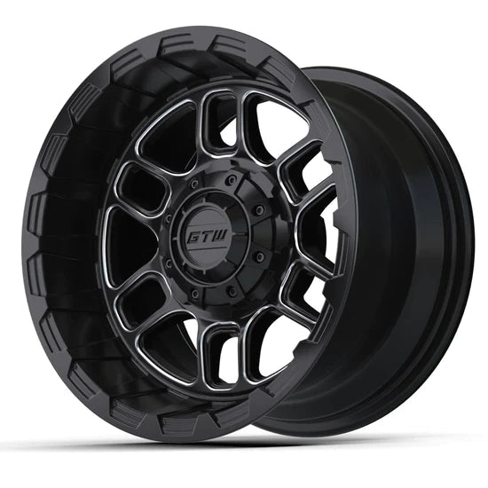 12" GTW Titan Black & Machined Wheel