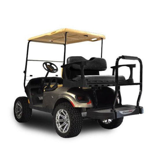 MadJax Genesis 250 with Standard Black Steel Rear Flip Seat - E-Z-GO TXT
