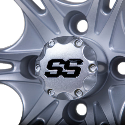 15" Spyder Matte Silver with Machined Accents Wheel