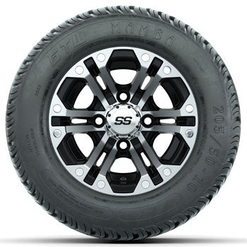 GTW Specter 10 in Wheels with 205/50-10 Mamba Street Tires - Set of 4