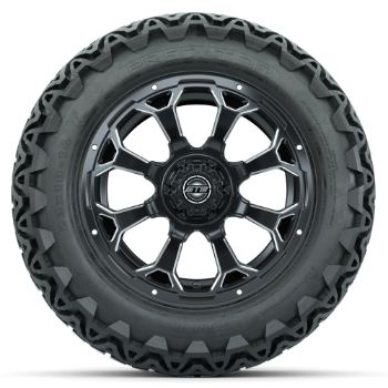 Set of 4 - 14 in GTW Raven Wheels with 23x10-14 GTW Predator All-Terrain Tires
