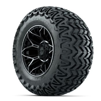Set of (4) 12 in GTW¬Æ Stellar Machined & Black Wheels with 23x10.5-12 Predator