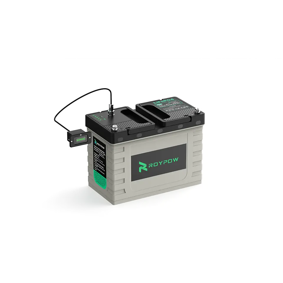 Roypow 24V 50Ah LiFePO4 Battery Pack | For RV, Solar, Marine