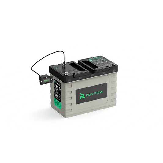 Roypow 24V 50Ah LiFePO4 Battery Pack | For RV, Solar, Marine