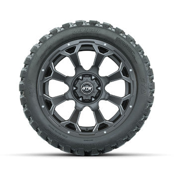 GTW Raven Matte Gray 14 in Wheels with 23x10-R14 Nomad All-Terrain Tires - Set