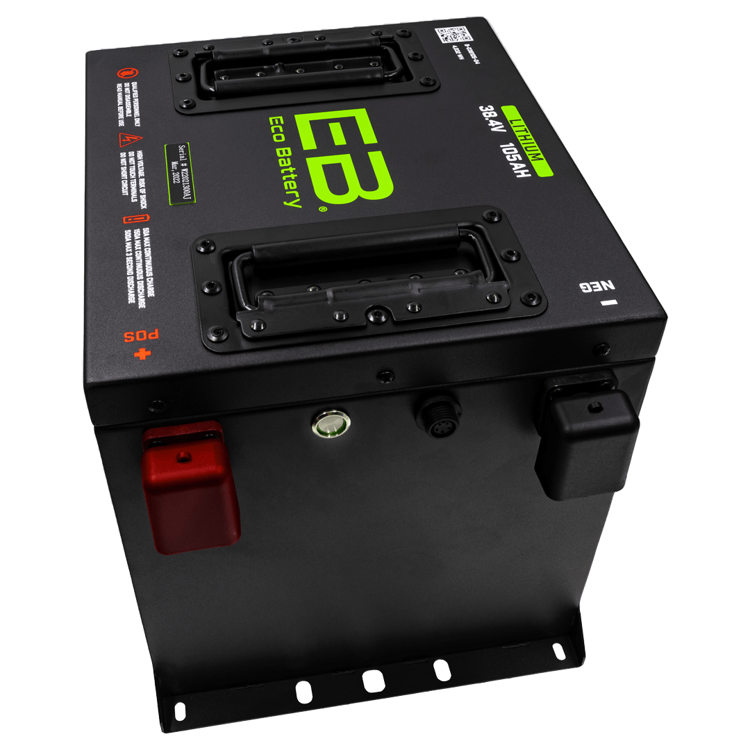 Eco Battery 48V 105Ah LifePo4 Golf Cart Battery "Thru Hole"