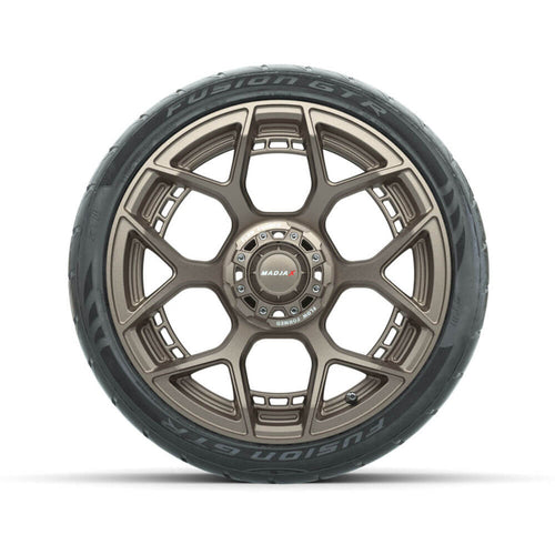 Set of (4) 15" Inch MadJax Flow Form Evolution Matte Bronze Wheels with GTW