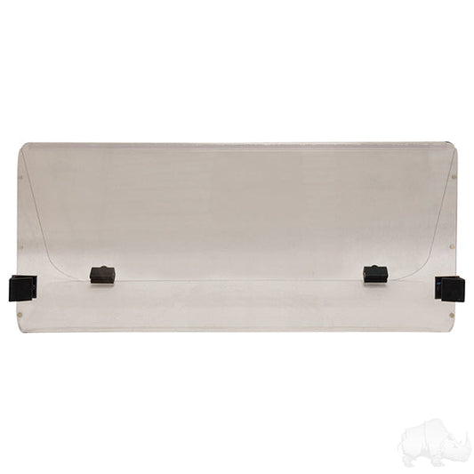 Windshield, Impact Modified Clear 2 Piece, Club Car DS Old Style 84-99