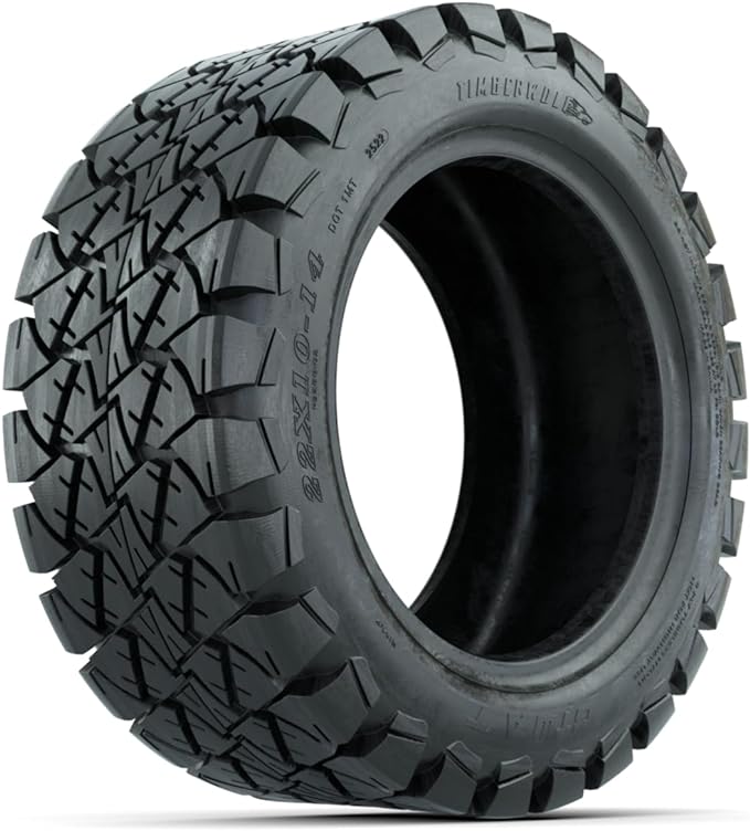 GTW¬Æ Timberwolf A/T Tire on a Lifted Golf Cart, Perfect Fit for 14-Inch Wheels