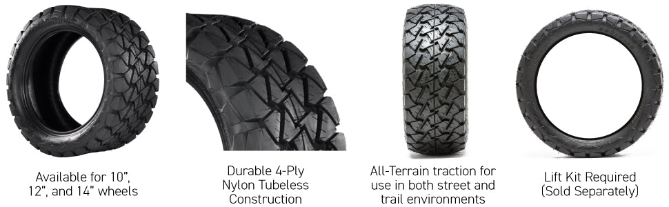 GTW¬Æ Timberwolf A/T Tire Tread Pattern, Ensuring Exceptional Grip and Stability