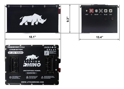 48V 105Ah Lithium Rhino Conversion Kit