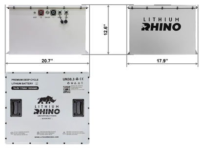 76V 170Ah Lithium Rhino Conversion Kit - Godzilla