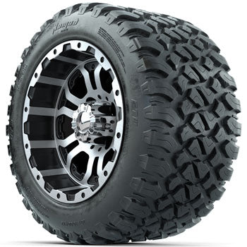 GTW Omega 12 in Wheels with 20x10 R12 Nomad All Terrain Tires Set of 4