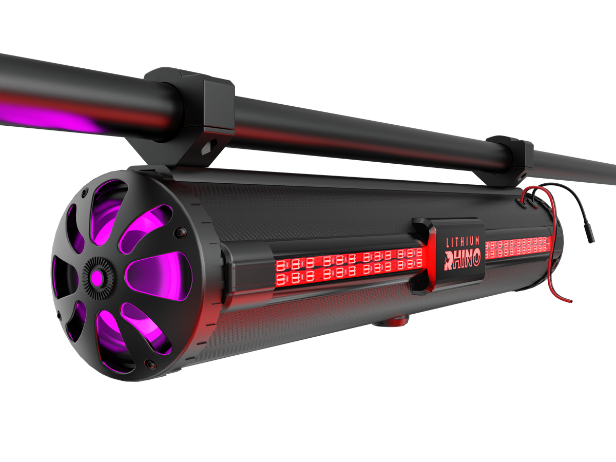 Lithium Rhino GX500 Soundbar with UTV Round Bar Mounts